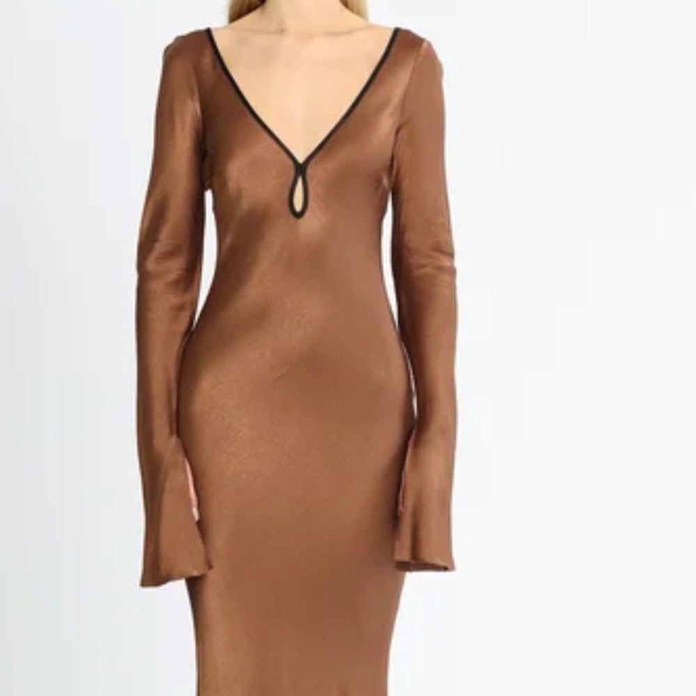 Bec and Bridge Annika Dress in Brown (XS)